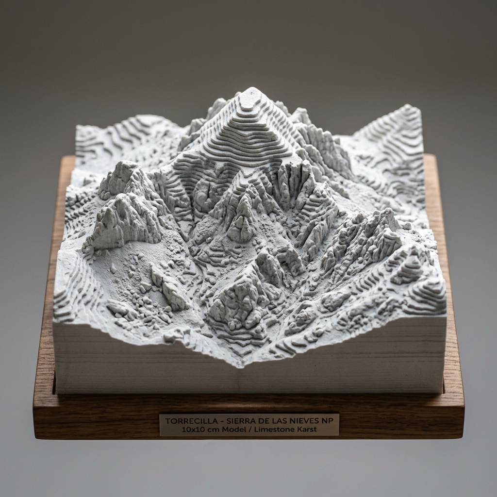 Maqueta 3D Parque Nacional Sierra de las Nieves - Pico Torrecilla
