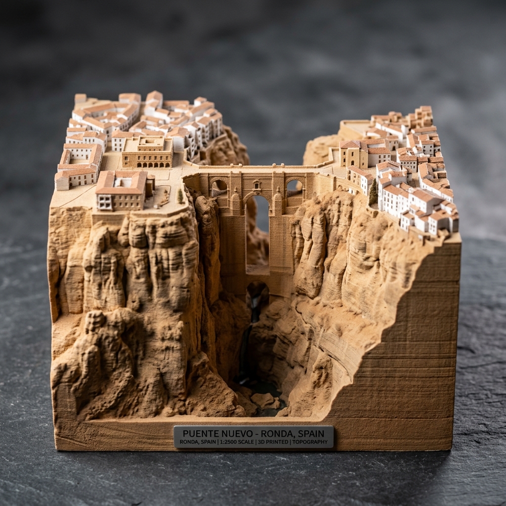 Maqueta 3D El Tajo de Ronda y Puente Nuevo